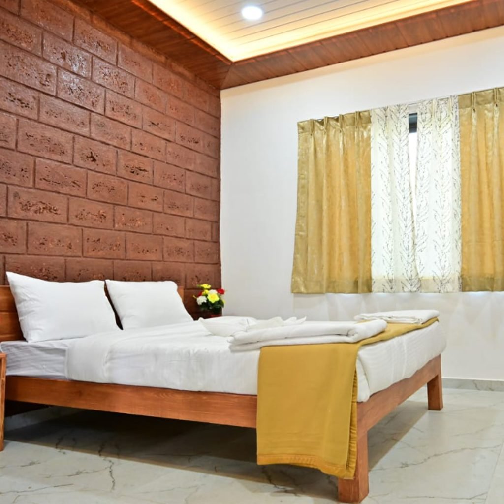 Scenic view from stay cottages at Prathamesh Valley Resorts.
