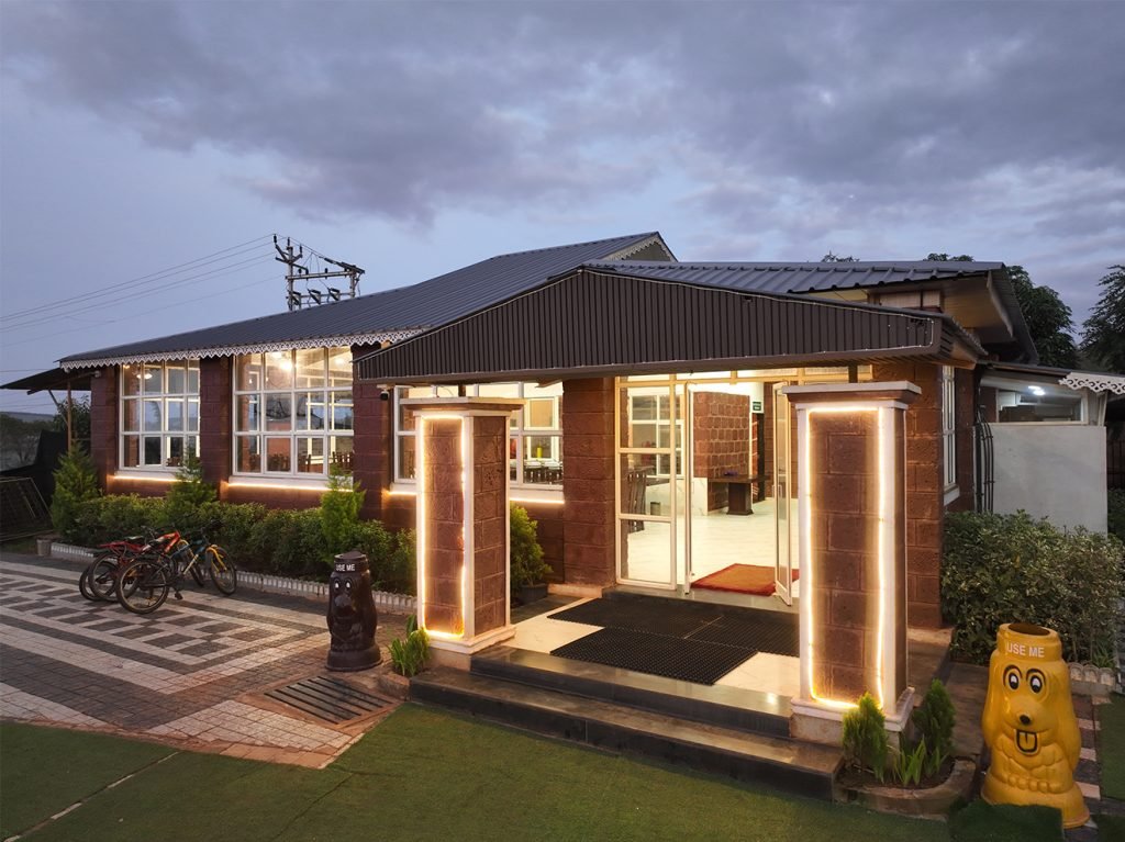 Charming Lal Chira (Kokani) Cottage made from natural materials.